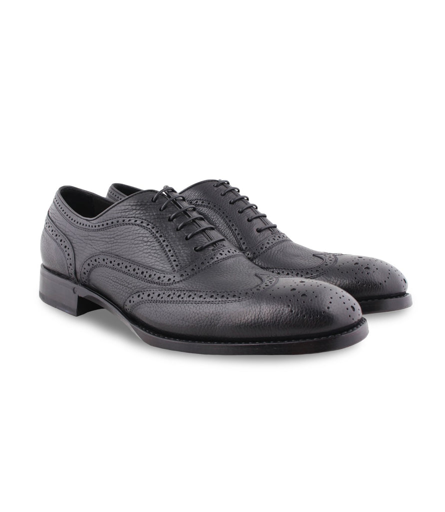 black wingtip oxfords