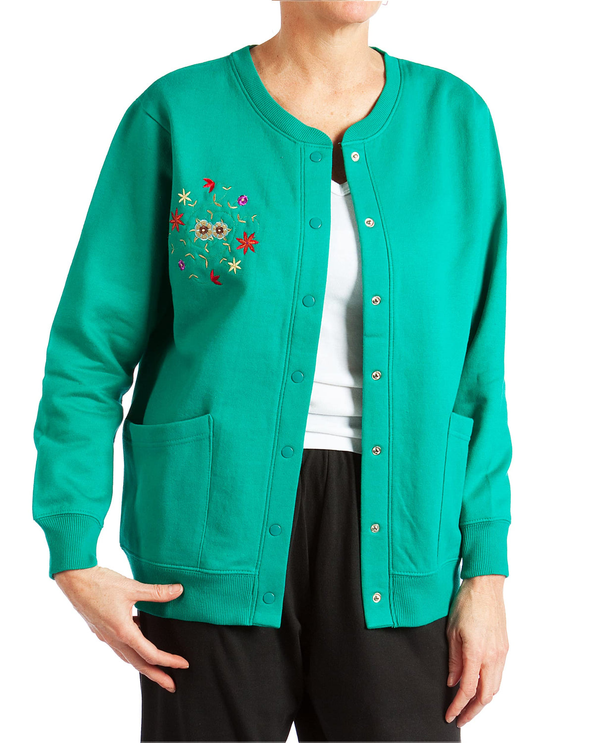 Pembrook Fleece Cardigans for Women with Pockets | Grandma Sweater wit