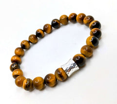 Tiger's Eye and Sterling silver bracelet by Faer & Haas