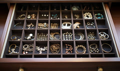 jewelry trays are a great jewelry storage idea