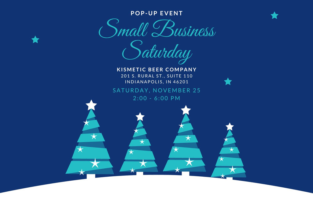Small Business Saturday pop-up sale at Kismetic Beer Company