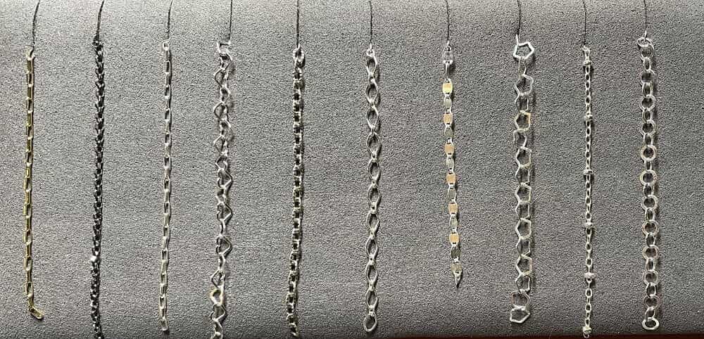 permanent jewelry bracelet options from Zink Metals