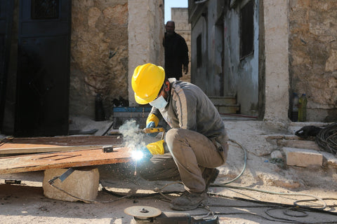 image of a construction welder