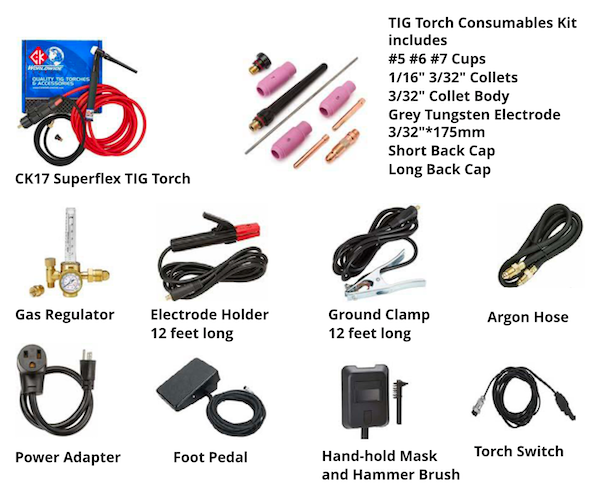 ac/dc tig welder components