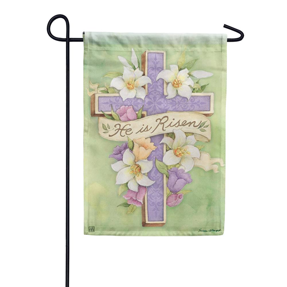 Easter Cross Garden Flag#N# #N# #N# #N# – Just For Fun Flags