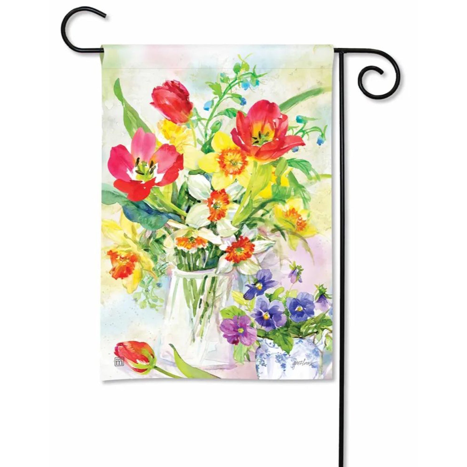 Magnet Works Springtime Blooms Garden Flag – Just For Fun Flags