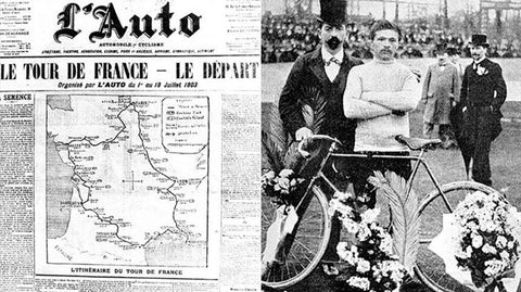 lAuto Tour de France 1903 - Englischer Radfahrer