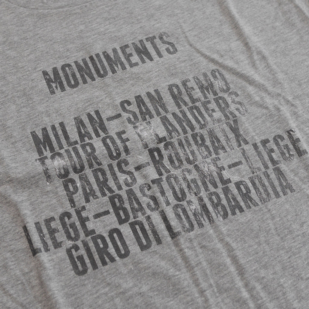 English Cyclist — Monuments Tshirt Sample