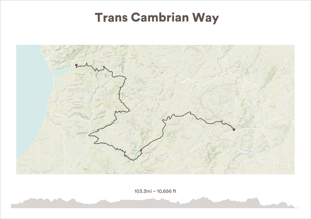 Trans Cambrian Way Cycling Print
