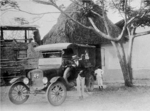 Ford modelo T delivery de 1912 para distribuir sus productos en ciudades como Cartagena.