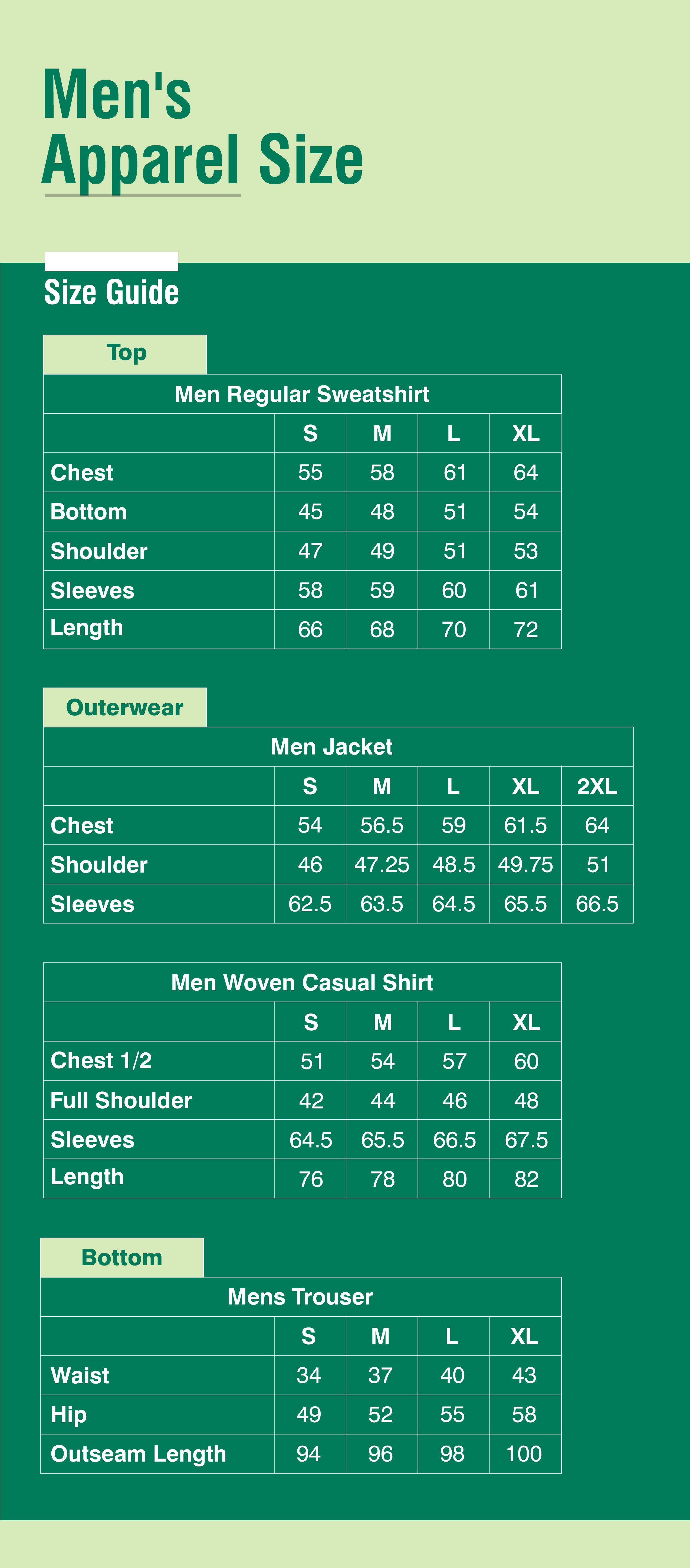 scr 4 Mens Size Guide