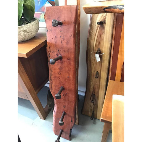 timber coat rack