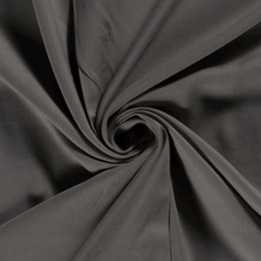 Black Twill Polyester Viscose Woven - Recovo