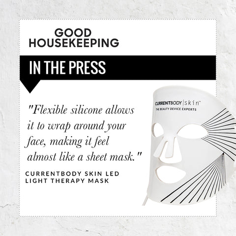 Flexibile silicone allows it to wrap around your face, amking it feel almost like a sheet mask - quote good housekeeping