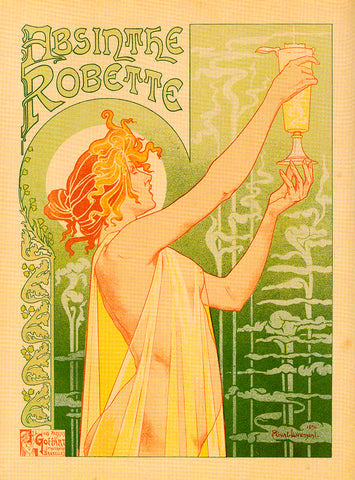 Absinthe Robette Lithograph 1898 by Georges Privat-Livemont