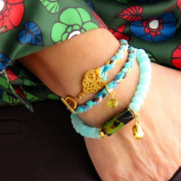 Catherine Page Flavia Wrap Bracelet Turquoise