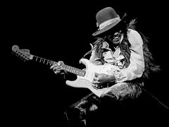 Jimi Hendrix on guitar