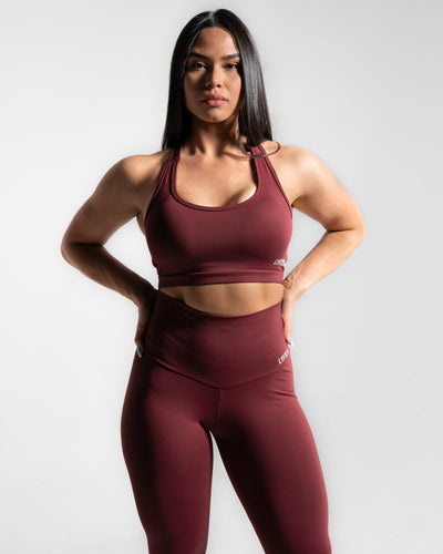 Maroon Sports Bra