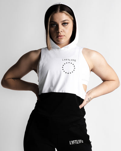 2 Panel Women's Sleeveless Hoodie