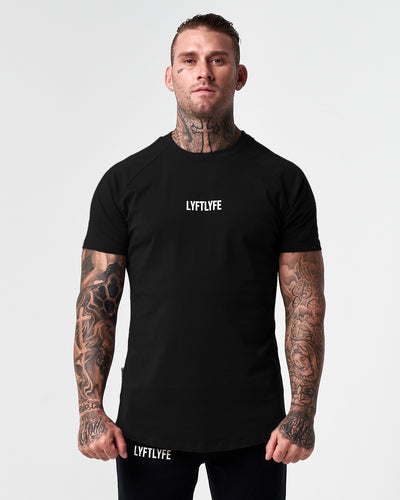 Contour Men's T-Shirt -Onyx - LYFTLYFE APPAREL
