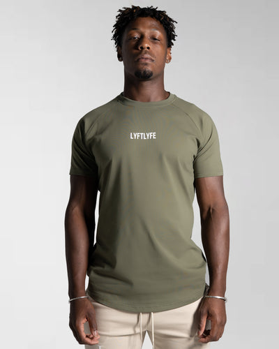 Contour Men's T-Shirt -Onyx - LYFTLYFE APPAREL