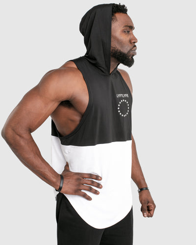 2 Panel Men's Sleeveless Hoodie