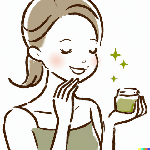 Woman with Green Tea Facial