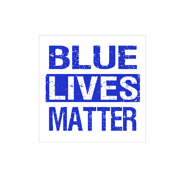 Blue Lives Matter Decal - Transparent – Warrior 12