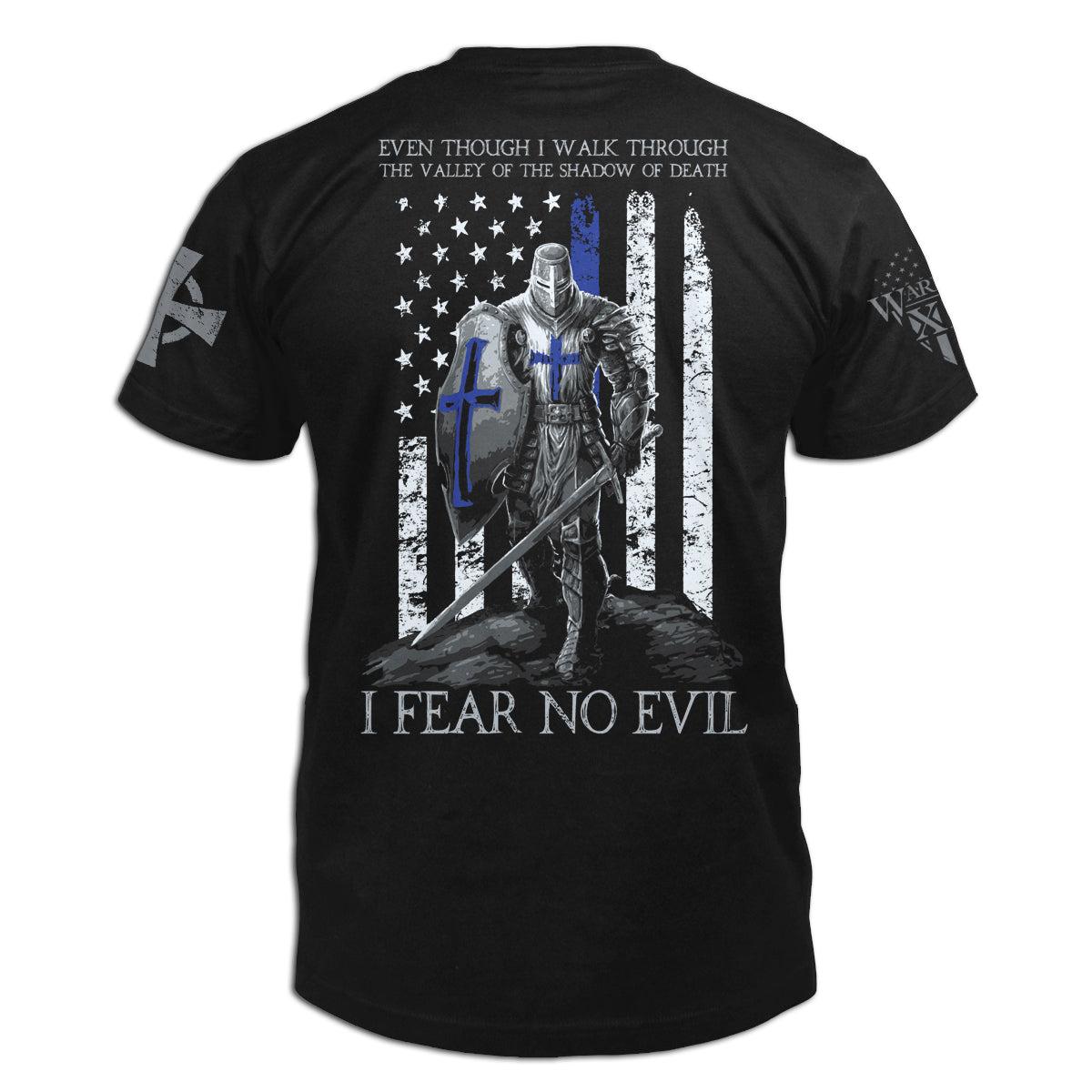 Crusader Shirt- Police Thin Blue Line Edition – Warrior 12