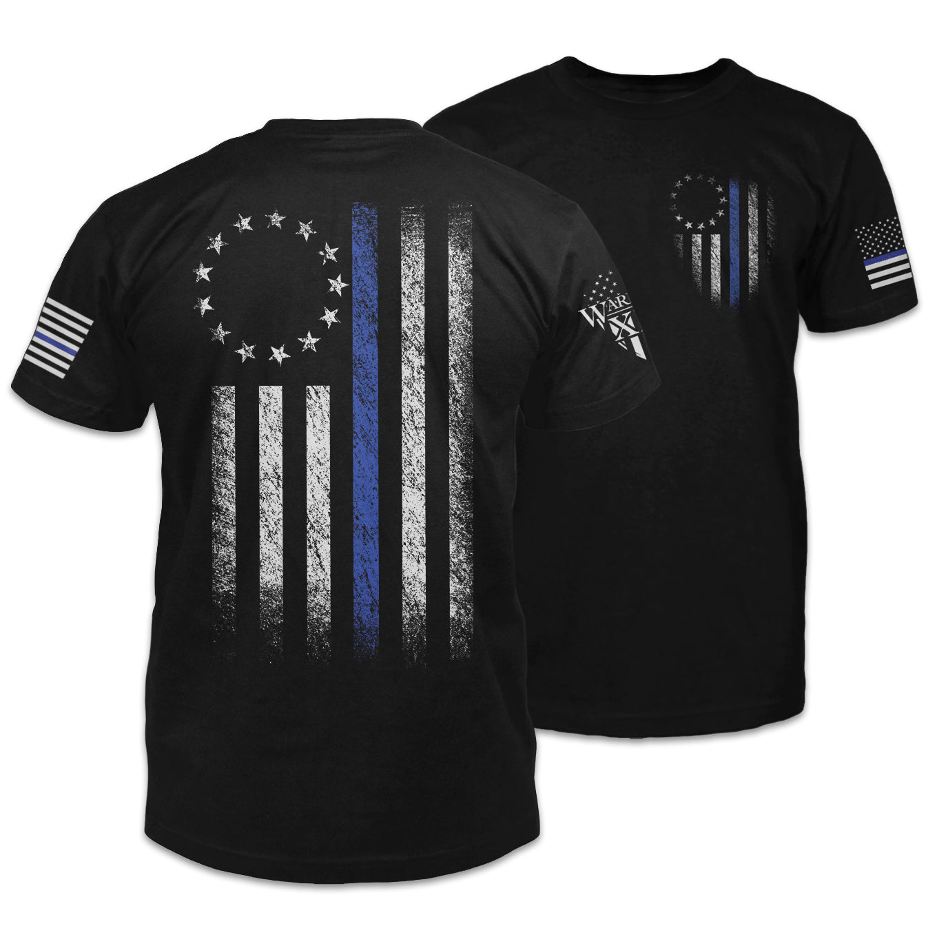 Thin Blue Line Betsy Ross Flag – Warrior 12