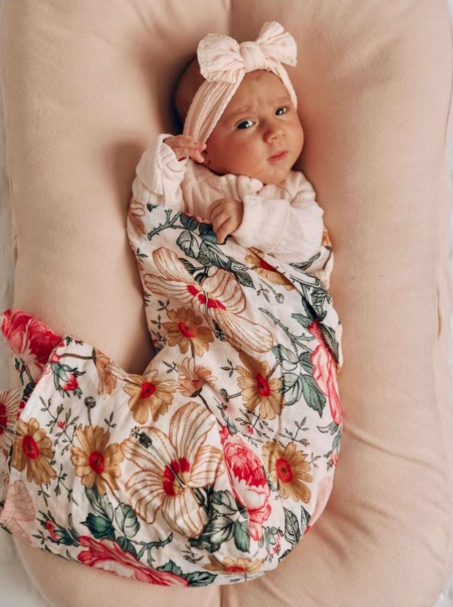 Newborn Floral Wrap