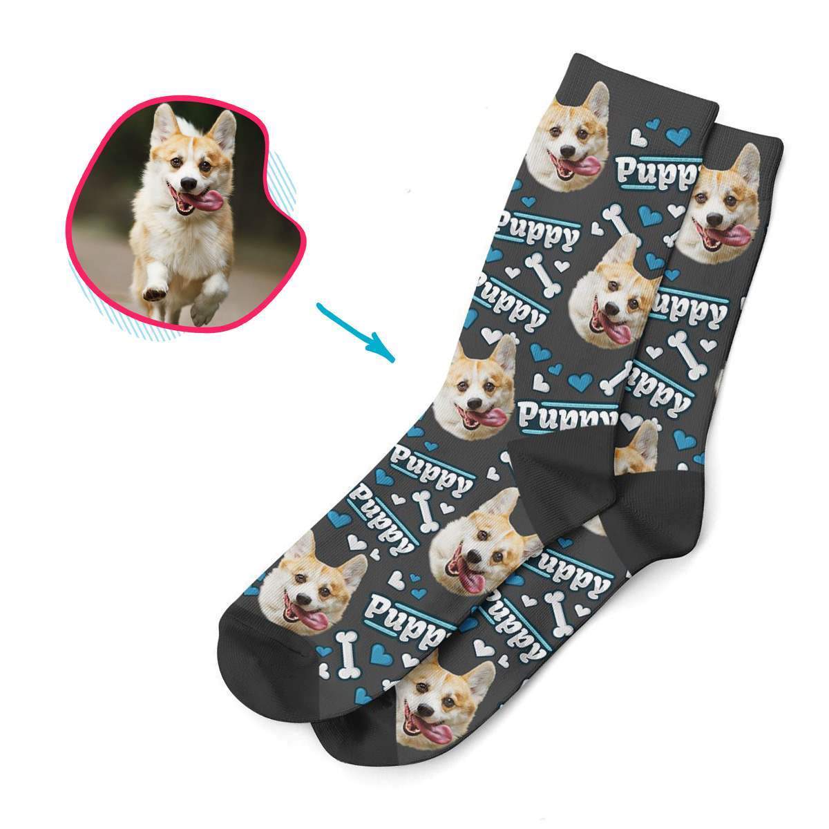 Adorable Custom Socks For Dog Lovers Printsfield