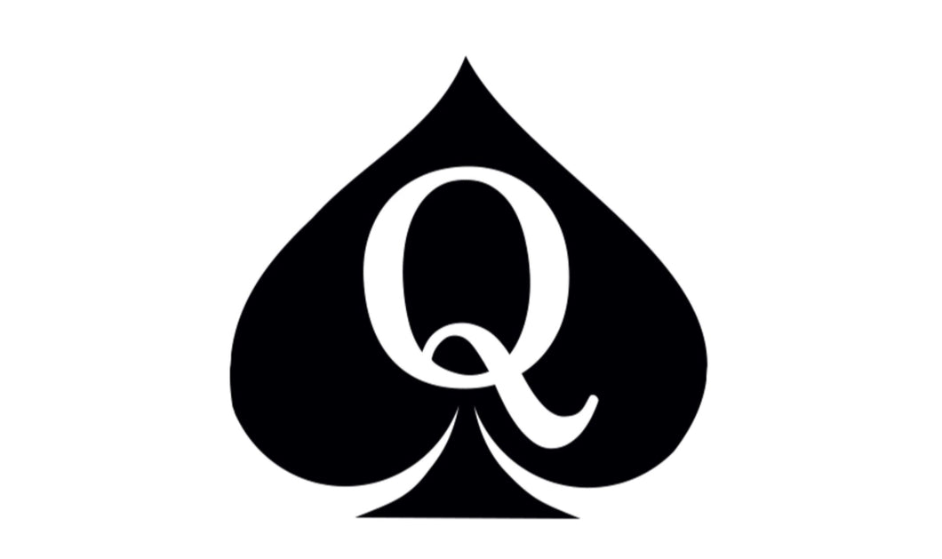 Extra Large Queen Of Spades 4 X 4 Qos Temporary Tattoos