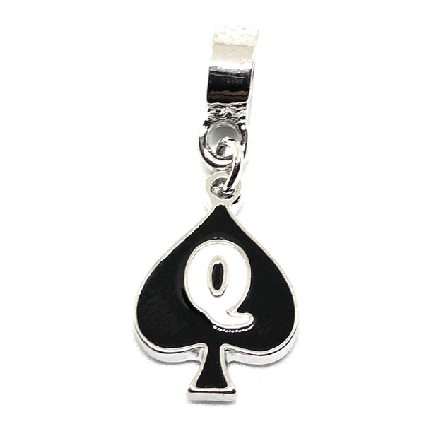 Official Brand Qos Q Spade Queen Of Spades Charm Hotwife Black Queen Bbc Silver