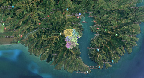 Map of the Rewild Wainui land