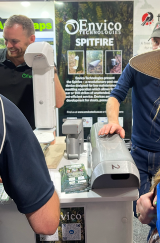 Spitfire self resetting poison traps at Fieldays