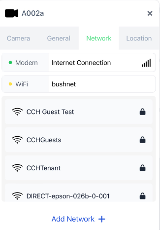 Connecting to Wi-Fi and seeing modem connection