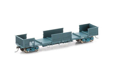 NOW-17 : NOBX Open Wagon with Doors Removed, PTC Blue - 4 Car Pack - AUSCISION MODELS*
