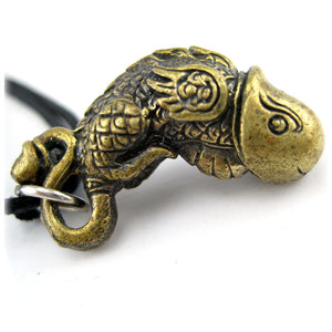Thai Buddhist Palad Khik Fish Bird Dragon Talisman, An Erotic Sex Charm Amulet