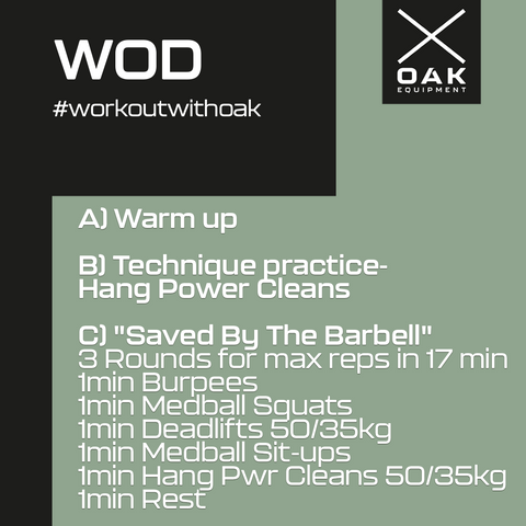 WOD Saved by the barbell