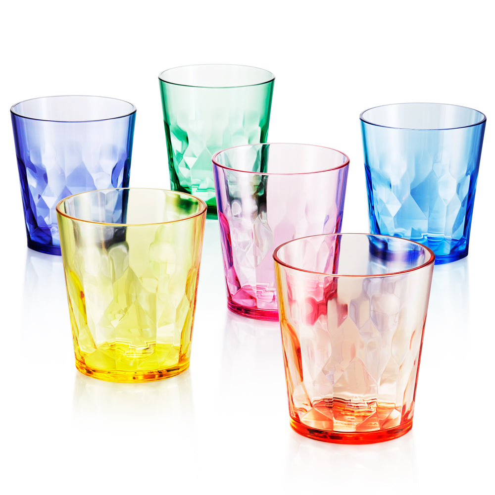 13 Oz Unbreakable Premium Drinking Glasses Set Of 6 Tritan Plastic Scandinovia Usa