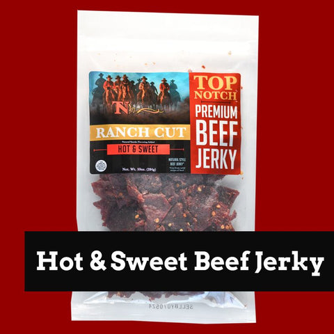 Beef Jerky - Top Notch Jerky Premium Beef Jerky Quality Beef Jerky Best Beef Jerky Meat Snack