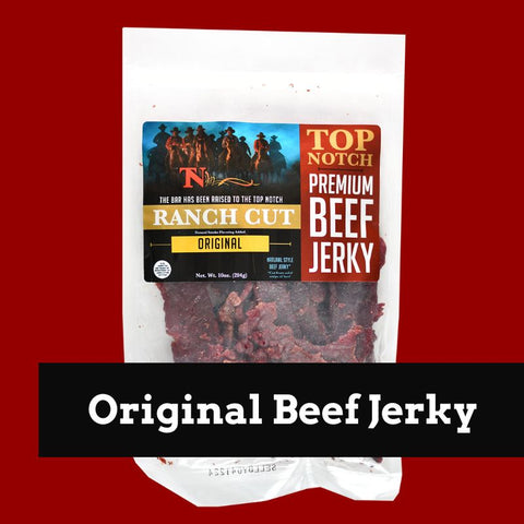 Original Beef Jerky - Top Notch Jerky Premium Beef Jerky Quality Beef Jerky Best Beef Jerky Meat Snack