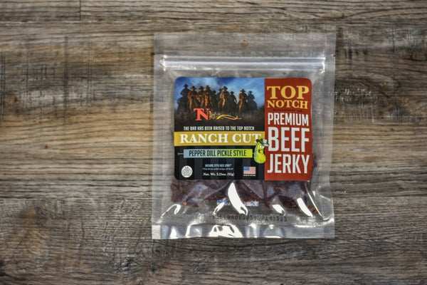 Pepper Dill Pickle Beef Jerky Top Notch Jerky