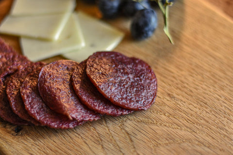 peppered natural beef jerky wagon wheels