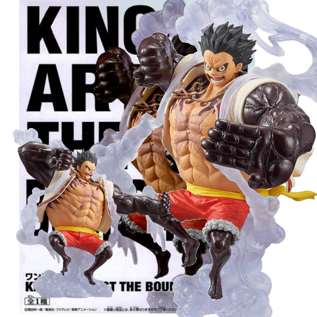 One Piece D Luffy Gear 4 Fighting Form Bounce Pvc Action Figure Jfigures