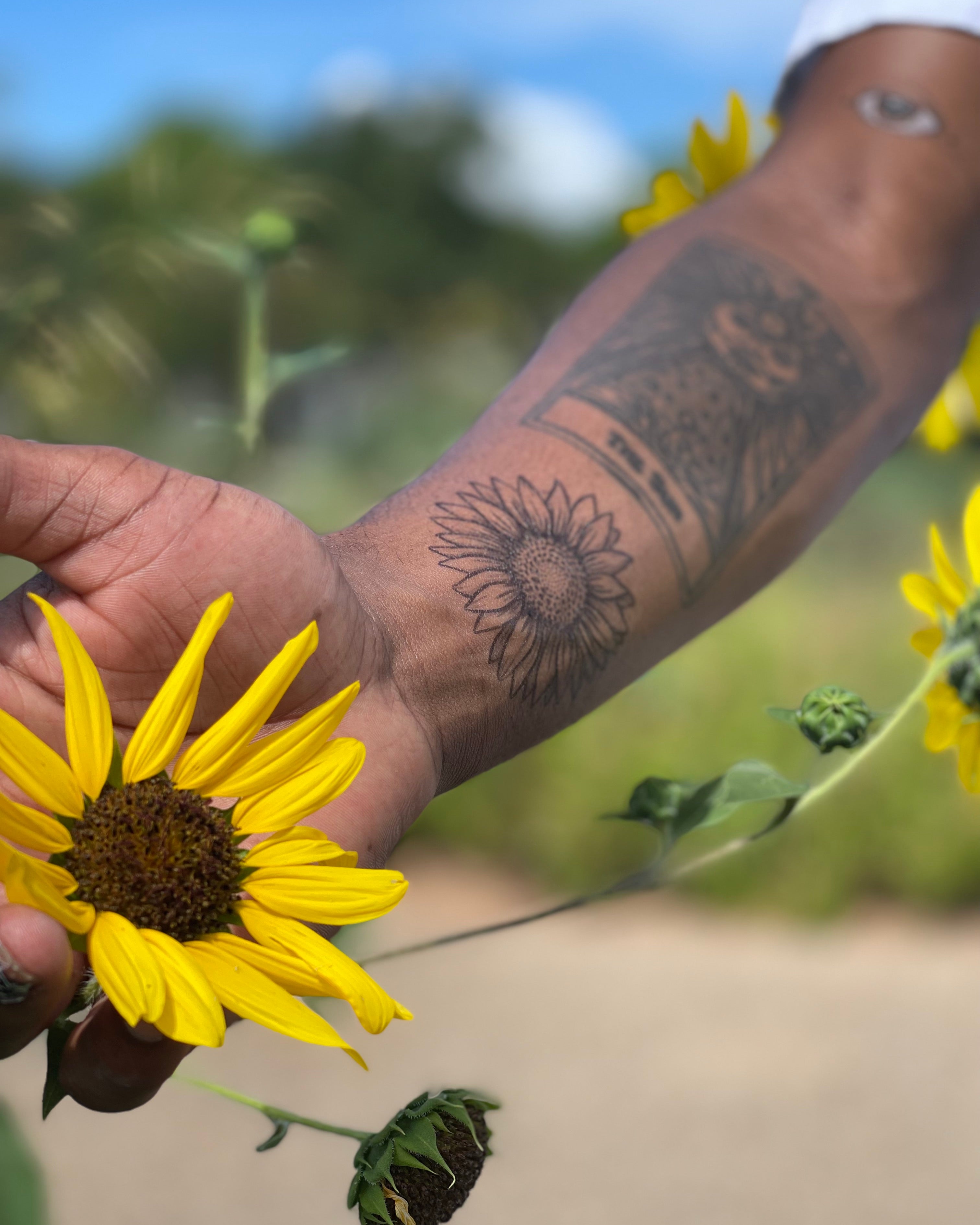 Buy Sunflower Temporary Tattoo Online In India  Etsy India