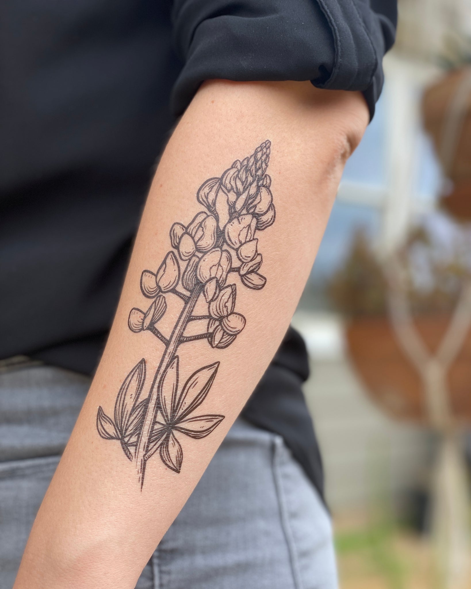 Fine Roses Temporary Tattoo  Black Floral Flowers Women Kids Arm Leg  Waterproof  eBay