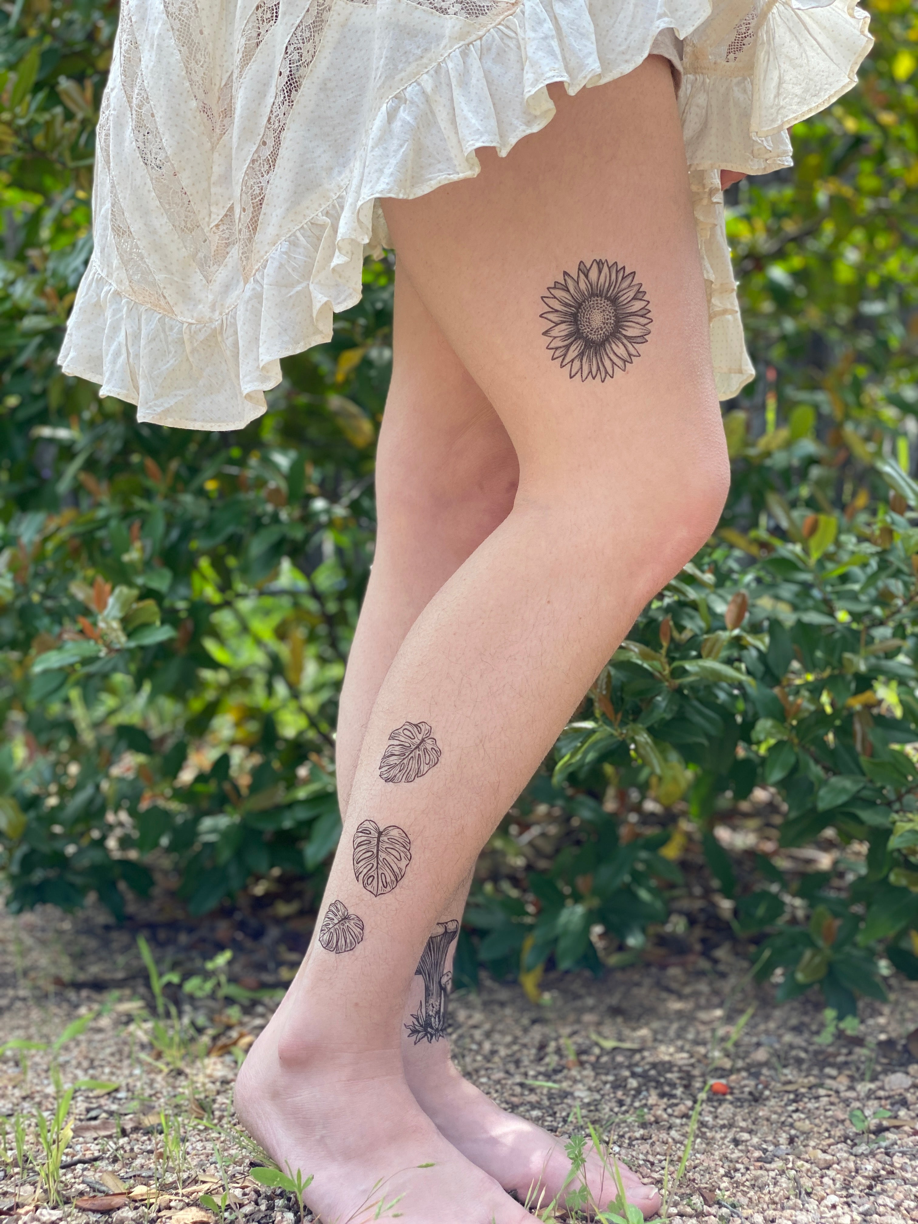 Monstera Leaves Temporary Tattoo  NatureTats