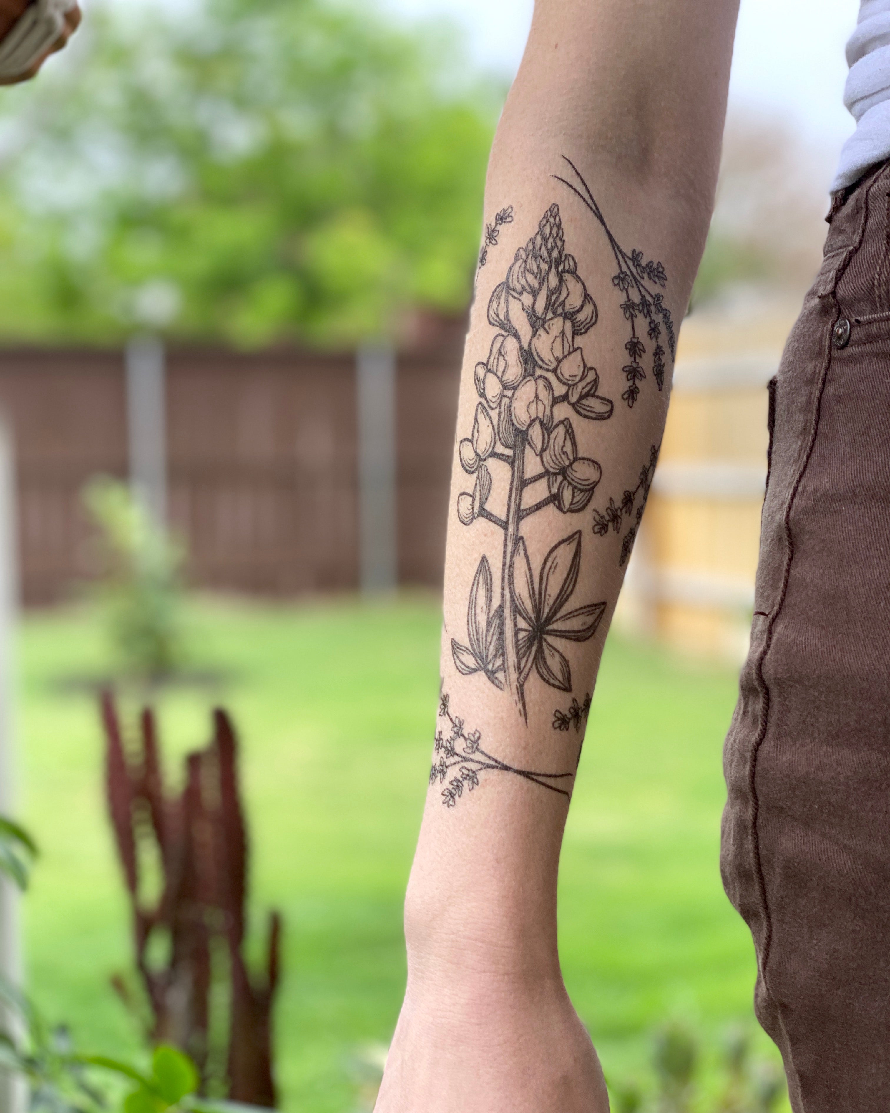 Check how surprisingly wonderful small bluebonnet tattoo looks like